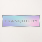 ピンクとブルーグラデーションのシルバーフレーム ヨガマット (裏面(横))