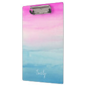 ピンクとブルーグラデーションの水色 | 名前の追加 クリップボード (左)