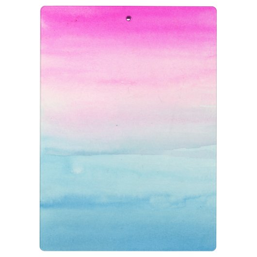 ピンクとブルーグラデーションの水色 | 名前の追加 クリップボード (裏面)