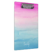 ピンクとブルーグラデーションの水色 | 名前の追加 クリップボード (右)