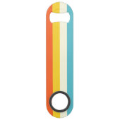 ピンクとブルーシェードストライプ スピード栓抜き (正面)