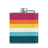 ピンクとブルーシェードストライプ フラスク (裏面)