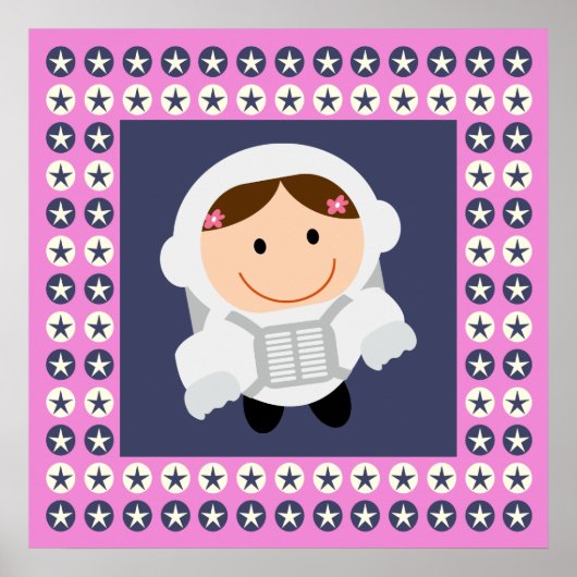 ピンクとブルースターズスペースガール ポスター (正面)