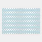 ピンクとブルーバニーラビットラッピング紙セット3 ラッピングペーパーシート (正面3)