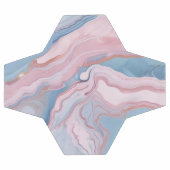 ピンクとブルーパステルマーブル | サッカーボール (フラット)