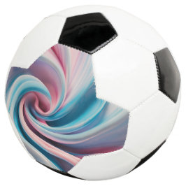 ピンクとブルーパステルマーブル | サッカーボール