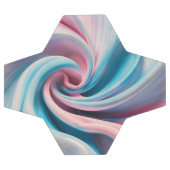 ピンクとブルーパステルマーブル | サッカーボール (フラット)