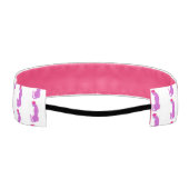 ピンクとブルーヒョウの卒業式 アスレチックヘッドバンド (裏面)