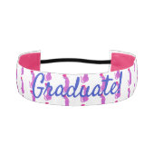ピンクとブルーヒョウの卒業式 アスレチックヘッドバンド (正面)