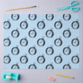 ピンクとブルー航海ののデザイン5 薄葉紙 (クラフト)