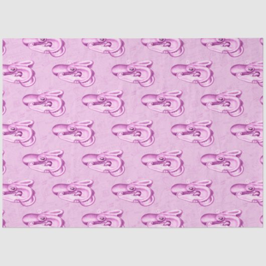 ピンクとブルー航海のシリーズデザイン9 薄葉紙 (正面)