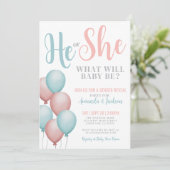 ピンクとブルー  ジェンダー・リビール 招待状 (スタンド正面)