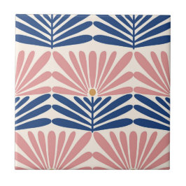 ピンクとブルー タイル