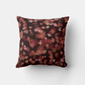 ピンクとブロンズのデイジー クッション (裏面)