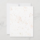 ピンクとブロンズの水彩牡丹の返信カード 出欠カード (裏面)