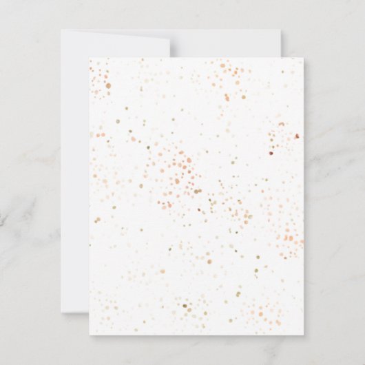 ピンクとブロンズの水彩牡丹の返信カード 出欠カード (裏面)