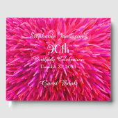 ピンクとホットピンクの誕生日パーティーメモリ/ゲストブック ゲストブック (正面)