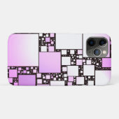 ピンクとホワイトのスクエアダンスiPhone/iPadケース Case-Mate iPhoneケース (裏面(横))