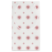 ピンクとホワイトのハート&ダイヤモンドのパターン抱き枕 スモールペーパーバッグ (裏面)