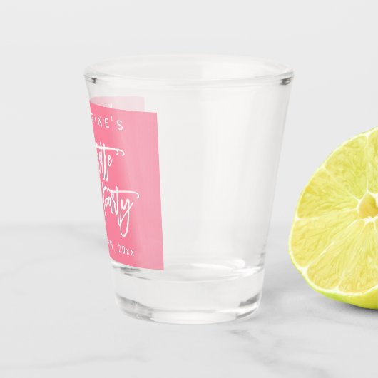 ピンクとホワイトのバチェロレッテパーティー ショットグラス (右)
