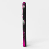 ピンクとホワイトのフラクタルiPhoneケース Case-Mate iPhoneケース (裏面/左)