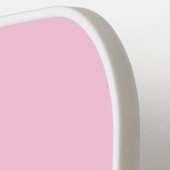 ピンクとホワイトのモノグラムのピックボールパドル ピックルボールラケット (左詳細)