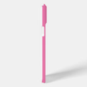 ピンクとホワイトのモノグラムストライプ Case-Mate iPhoneケース (裏面 / 右)