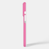 ピンクとホワイトのモノグラムストライプ Case-Mate iPhoneケース (裏面 / 左)