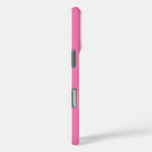 ピンクとホワイトのモノグラムストライプ Case-Mate iPhoneケース (裏面 / 右)
