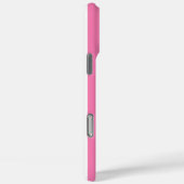 ピンクとホワイトのモノグラムストライプ Case-Mate iPhoneケース (裏面 / 右)