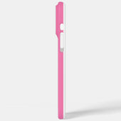 ピンクとホワイトのモノグラムストライプ Case-Mate iPhoneケース (裏面 / 左)