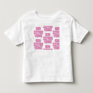 ピンクとホワイトの大きいお姉ちゃんTシャツ トドラーTシャツ