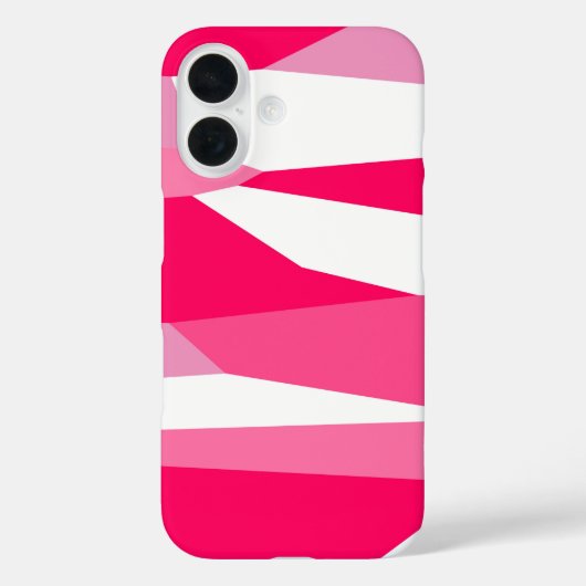 ピンクとホワイトの抽象的なデザイン Case-Mate iPhoneケース (裏面)