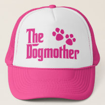 ピンクとホワイトの楽しい一言「The Dogmother」