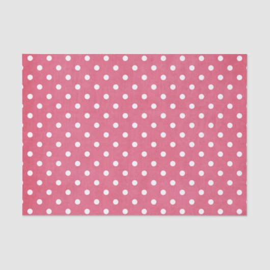 ピンクとホワイトの水玉模様 薄葉紙 (正面)