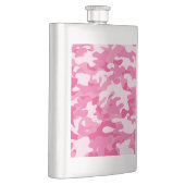 ピンクとホワイトの迷彩柄デザイン フラスク (右)