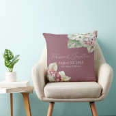 ピンクとホワイトウォーターの色あじさい花オン赤面 クッション (椅子)