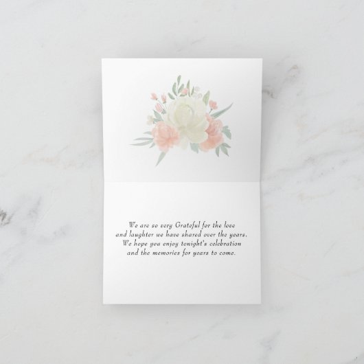 ピンクとホワイトローズのフローラ素朴サンキューカード サンキューカード (内部)