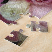 ピンクとホワイトローズ ジグソーパズル (側面)