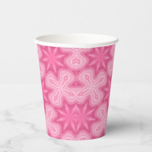 ピンクとホワイト 紙コップ (右)