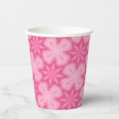 ピンクとホワイト 紙コップ (正面)