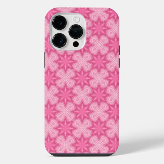 ピンクとホワイト iPhoneケース (裏面)