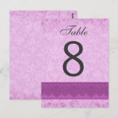 ピンクとマゼン結婚タの表番号8 V200 ポストカード (正面/裏面)