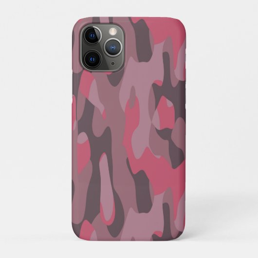 ピンクとマーブルのカモフラージュ抽象画 Case-Mate iPhoneケース (裏)
