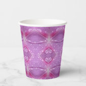 ピンクとマーブ 紙コップ (正面)