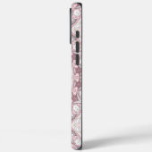 ピンクとミントの曼荼羅柄デザイン Case-Mate iPhoneケース (裏面 / 左)