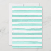 ピンクとミントの花のリース結婚ズ 招待状 (裏面)