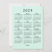 ピンクとミントメリーと明るいペンギンのクリスマス シーズンカード (裏面)