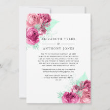 ピンクとミント減ら結婚フローラのゲストリスト