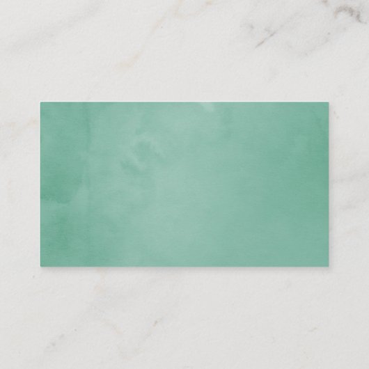 ピンクとミント結婚フローラのテーブル番号 プレイスカード (裏面)